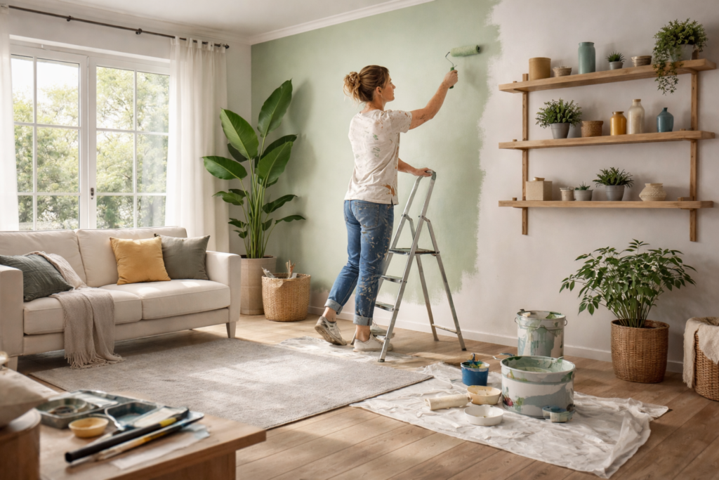 home improvement guide for beginners with simple home upgrade ideas