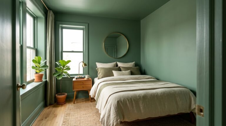 Color Drenching Bedroom: How to Make a Small Apartment Feel Twice as Large